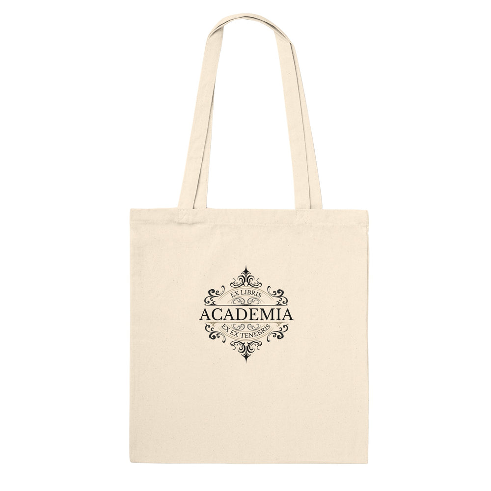 Academia Tote Bag – Elegant Ex Libris Design, Premium 100% Cotton, Eco-Friendly